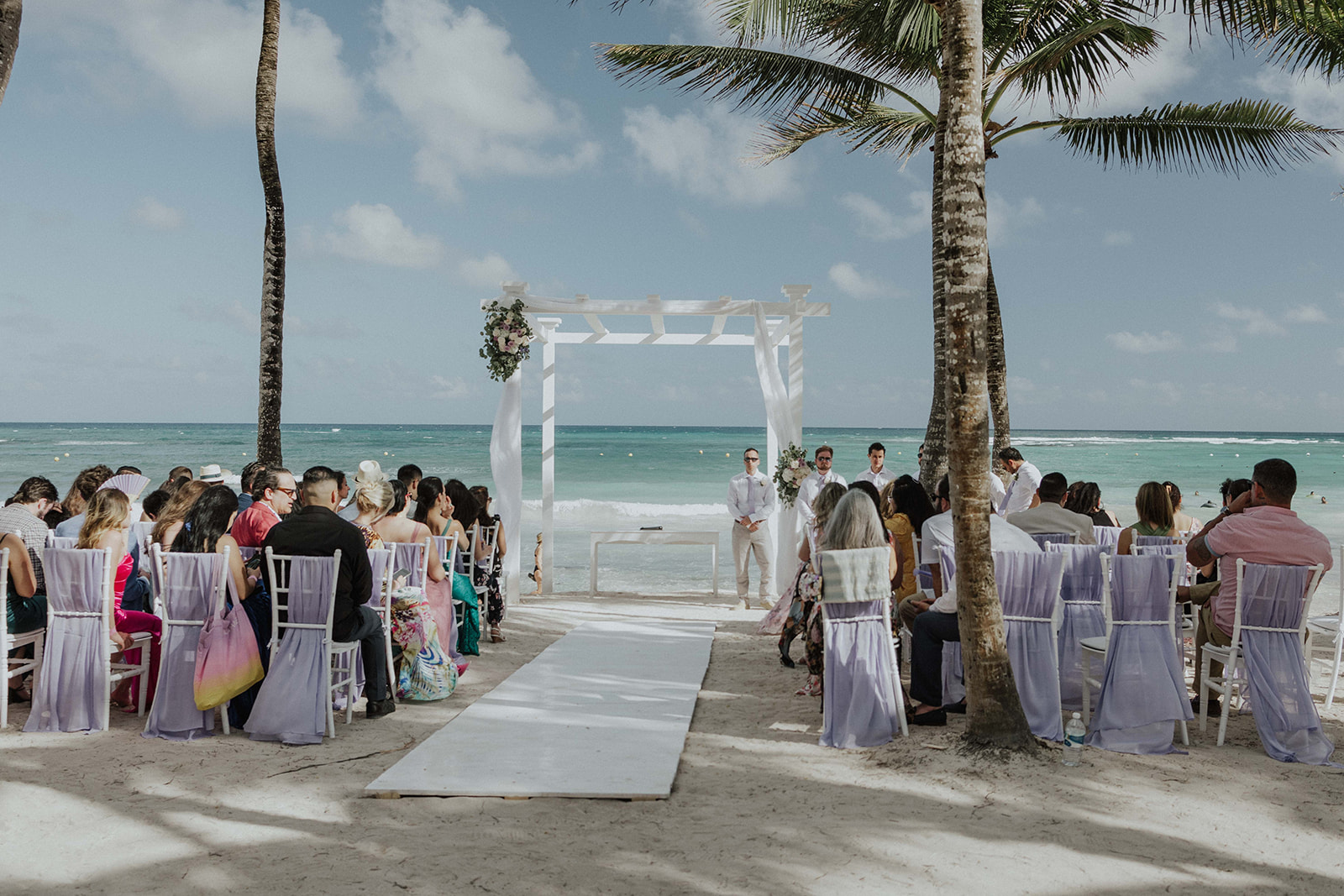 Beach wedding ceremony at Grand Palladium Riviera Maya, destination photographer