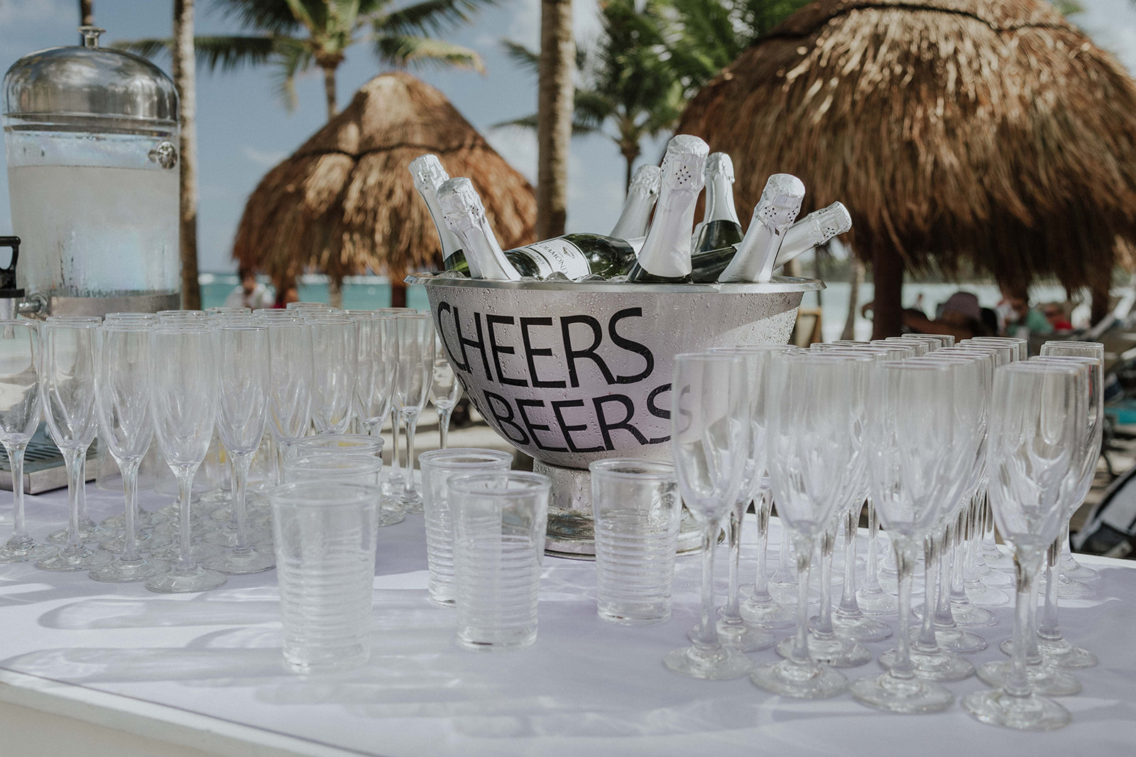 Beach wedding ceremony at Grand Palladium Riviera Maya, destination photographer