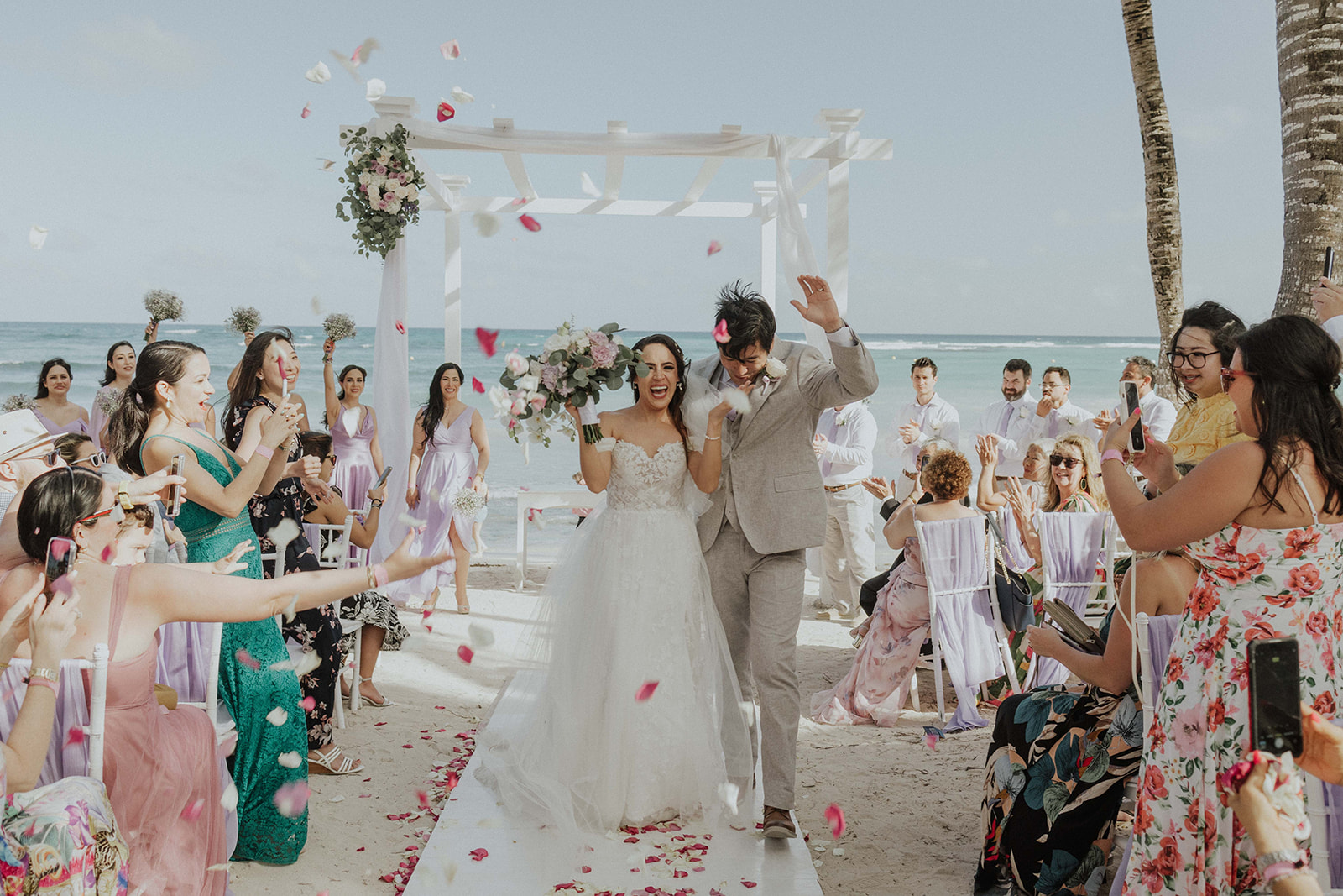 Destination wedding at Grand Palladium Hotel in Playa del Carmen, Mexico