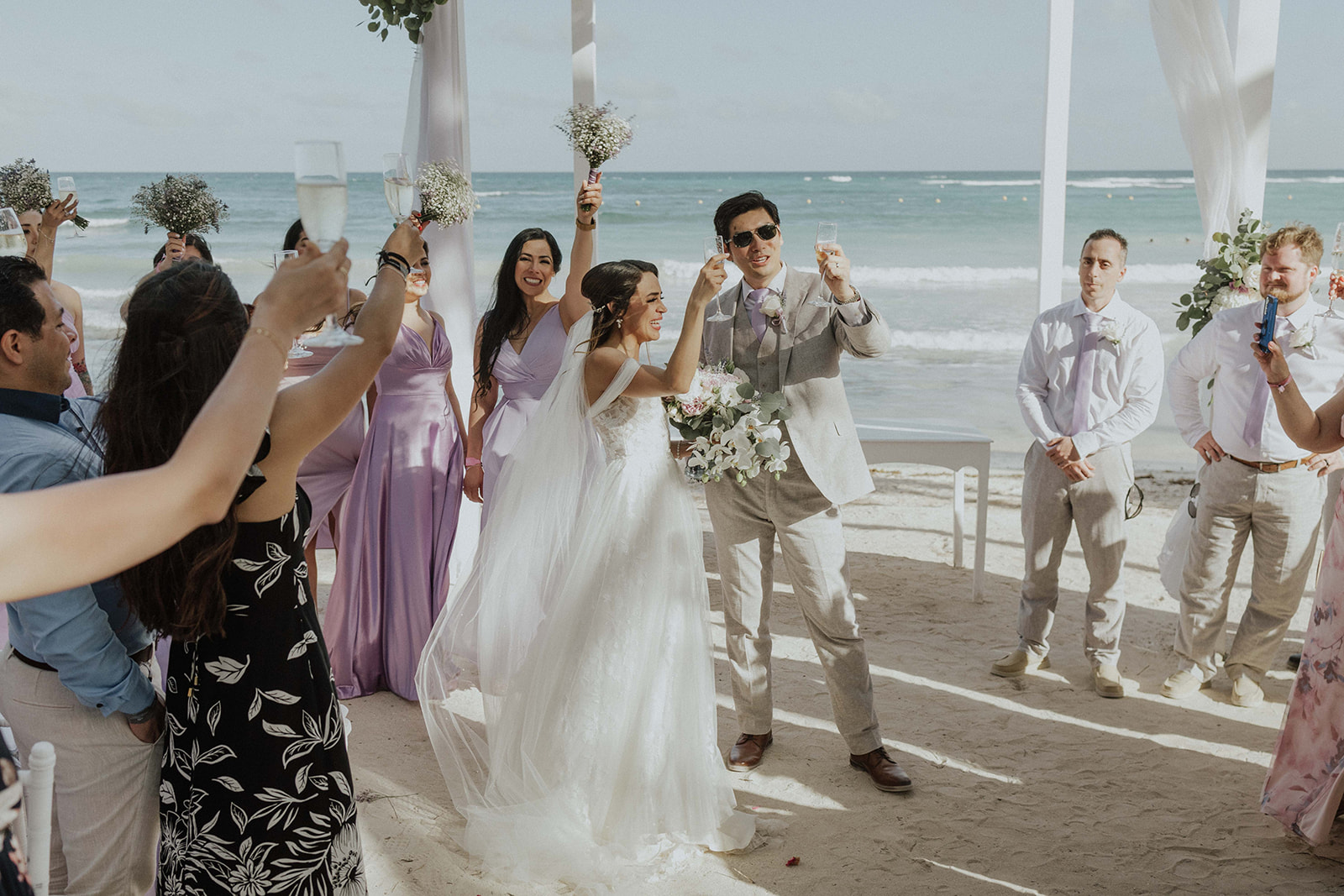 Destination wedding at Grand Palladium Hotel in Playa del Carmen, Mexico